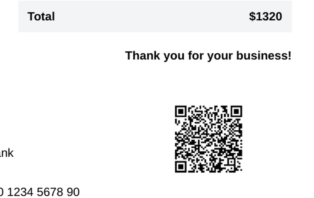 QR Code template preview